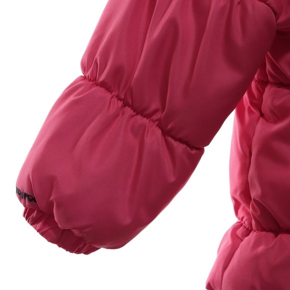 London Fog Girls Winter Puffer Jacket Coat 3T Pink Floral Hooded Fleece Lined - Picture 10 of 13